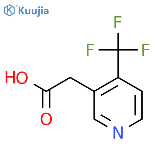 2-4-(Trifluoromethyl)pyridin-3-ylacetic Acid structure