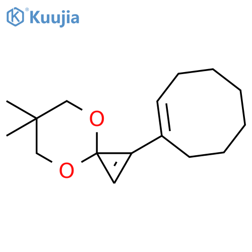 4,8-Dioxaspiro[2.5]oct-1-ene, 1-(1-cycloocten-1-yl)-6,6-dimethyl- structure