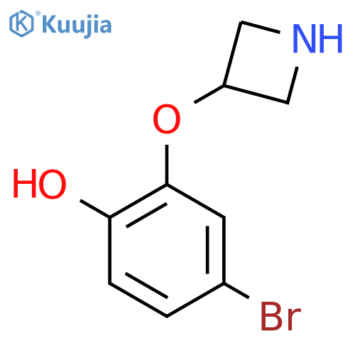 2-(azetidin-3-yloxy)-4-bromophenol structure