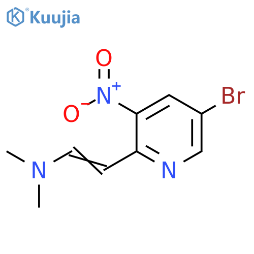 (Z)-2-(5-bromo-3-nitropyridin-2-yl)ethenyldimethylamine structure