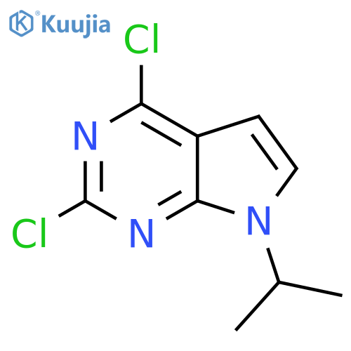 2,4-dichloro-7-(propan-2-yl)-7H-pyrrolo[2,3-d]pyrimidine structure