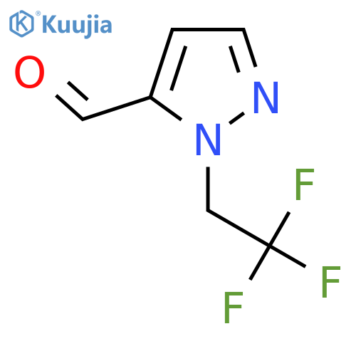 1-(2,2,2-Trifluoroethyl)-1H-pyrazole-5-carbaldehyde structure