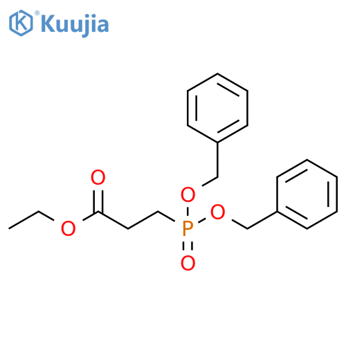 Propanoic acid, 3-[bis(phenylmethoxy)phosphinyl]-, ethyl ester structure