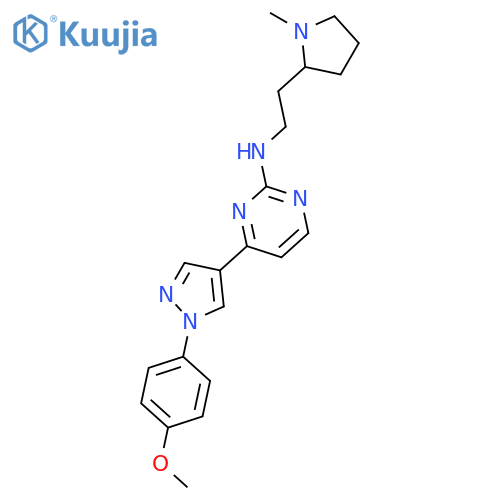 4-(1-(4-Methoxyphenyl)-1H-pyrazol-4-yl)-N-(2-(1-methylpyrrolidin-2-yl)ethyl)pyrimidin-2-amine structure