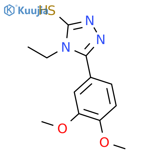5-(3,4-Dimethoxyphenyl)-4-ethyl-4H-1,2,4-triazole-3-thiol structure