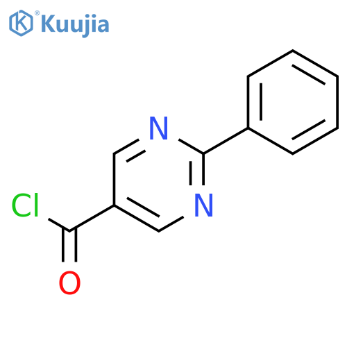 5-Pyrimidinecarbonylchloride, 2-phenyl- structure