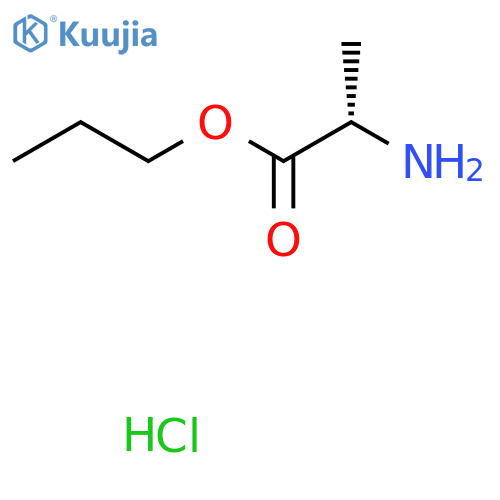 propyl (2S)-2-aminopropanoate hydrochloride structure