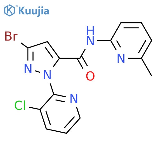 1H-Pyrazole-5-carboxamide, 3-bromo-1-(3-chloro-2-pyridinyl)-N-(6-methyl-2-pyridinyl)- structure