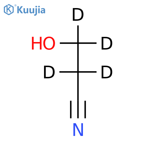 3-Hydroxy-propanenitrile-2,2,3,3-d4 structure
