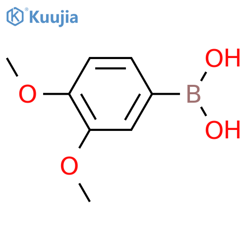 3,4-Dimethoxyphenylboronic acid structure