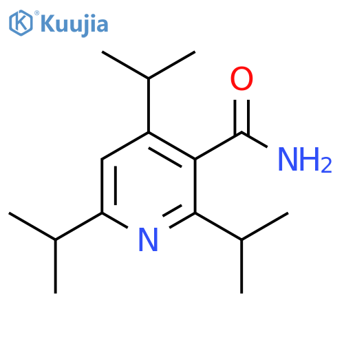 3-Pyridinecarboxamide, 2,4,6-tris(1-methylethyl)- structure