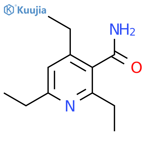 3-Pyridinecarboxamide, 2,4,6-triethyl- structure