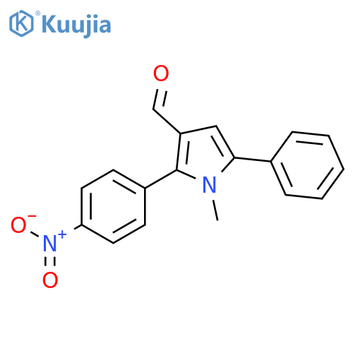 1H-Pyrrole-3-carboxaldehyde, 1-methyl-2-(4-nitrophenyl)-5-phenyl- structure