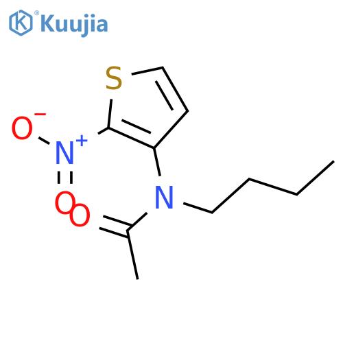 Acetamide,N-butyl-N-(2-nitro-3-thienyl)- structure