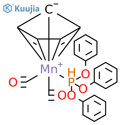 Manganese, dicarbonyl(η5-2,4-cyclopentadien-1-yl)(triphenyl phosphite-P)- (9CI) structure
