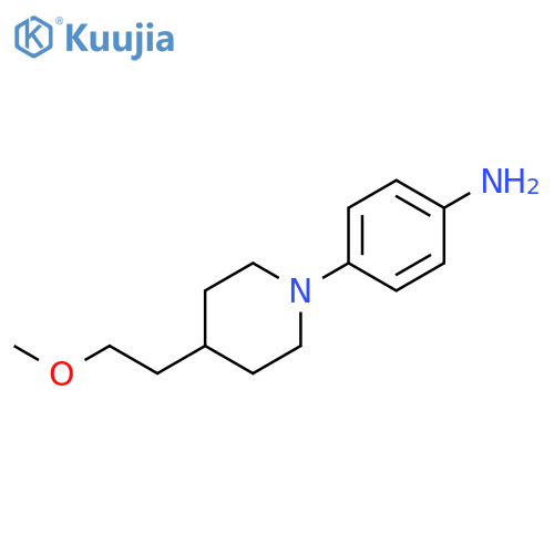 4-(4-(2-methoxyethyl)piperidin-1-yl)aniline structure