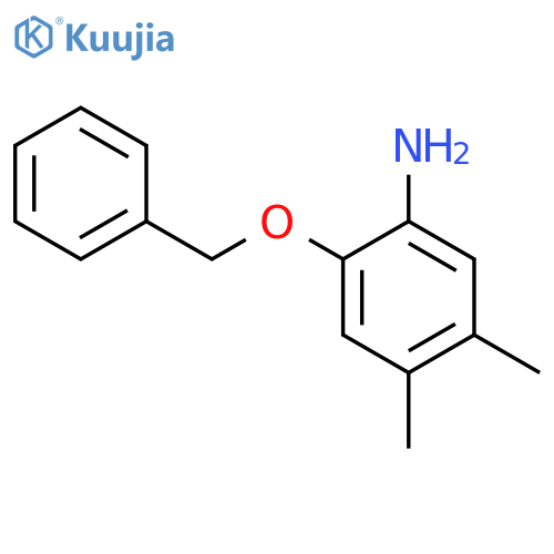 2-(Benzyloxy)-4,5-dimethylaniline structure