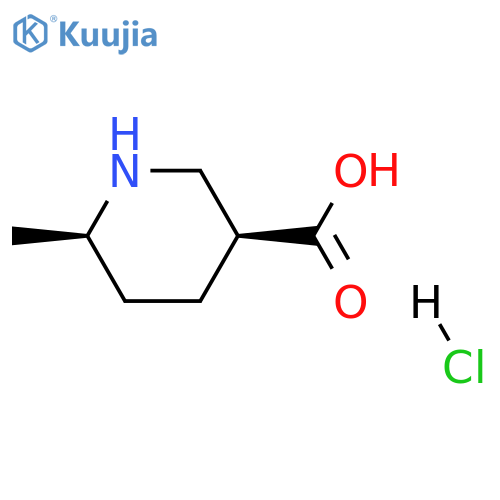 (3S,6R)-6-methylpiperidine-3-carboxylic acid hydrochloride structure