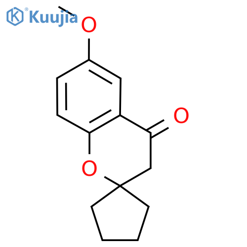 6-methoxy-3,4-dihydrospiro1-benzopyran-2,1'-cyclopentane-4-one structure