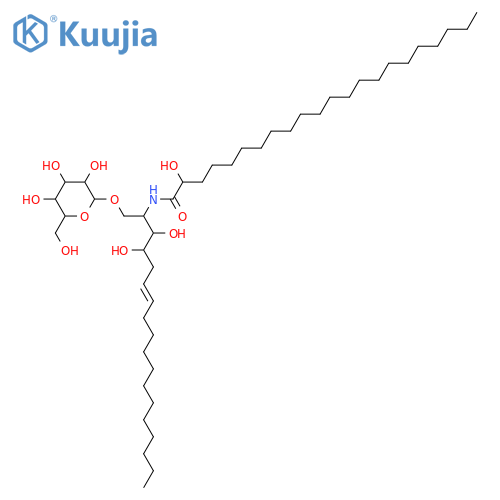 Docosanamide, N-[1-[(b-D-glucopyranosyloxy)methyl]-2,3-dihydroxy-5-heptadecenyl]-2-hydroxy-(9CI) structure
