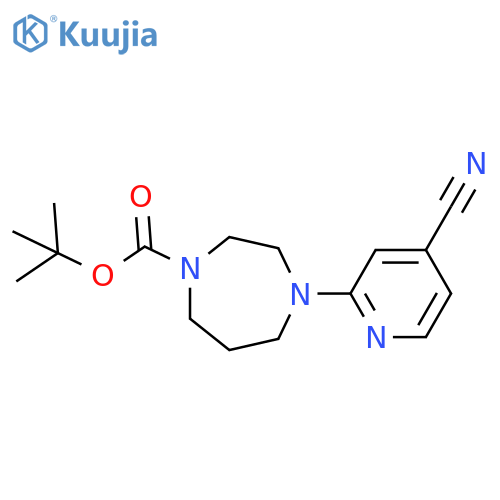 tert-Butyl 4-(4-Cyanopyridin-2-yl)-1,4-diazepane-1-carboxylate structure