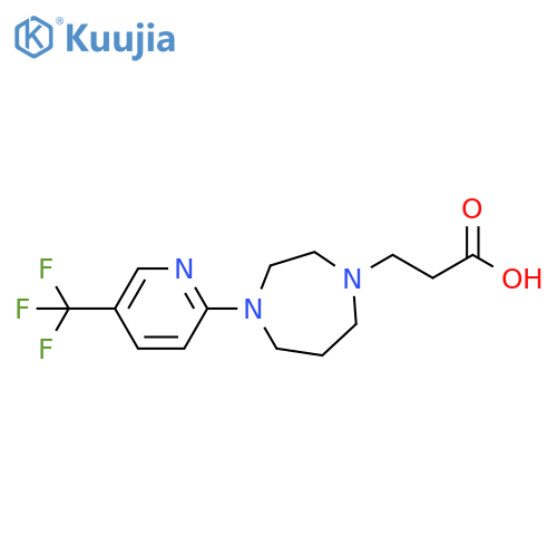 3-{4-5-(Trifluoromethyl)pyridin-2-yl-1,4-diazepan-1-yl}propanoic Acid structure