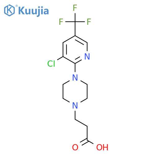 3-{4-3-Chloro-5-(trifluoromethyl)pyridin-2-ylpiperazin-1-yl}propanoic Acid structure