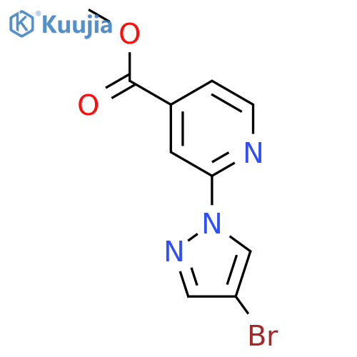 Methyl 2-(4-bromo-1H-pyrazol-1-yl)isonicotinate structure