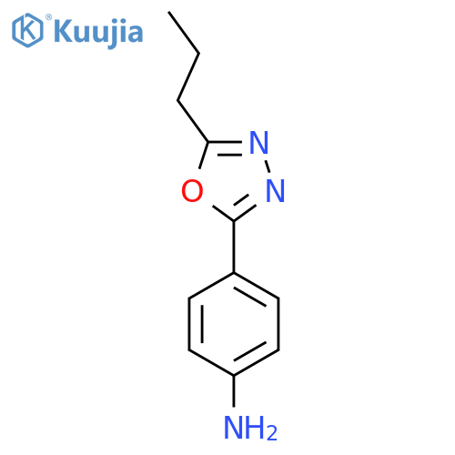 4-(5-Propyl-1,3,4-oxadiazol-2-yl)aniline structure