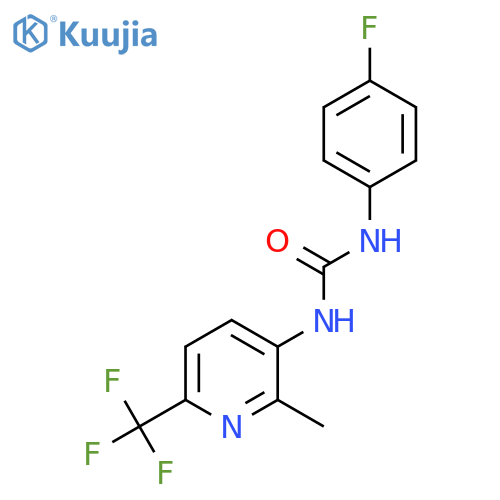 N-(4-Fluorophenyl)-N'-[2-methyl-6-(trifluoromethyl)pyridin-3-yl]urea structure
