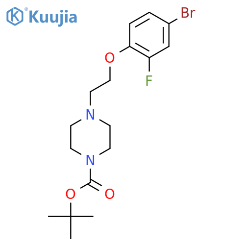 tert-Butyl 4-2-(4-Bromo-2-fluorophenoxy)-ethylpiperazine-1-carboxylate structure