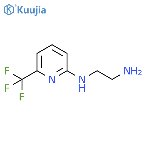 N-(2-Aminoethyl)-N-[6-(trifluoromethyl)pyridin-2-yl]amine structure