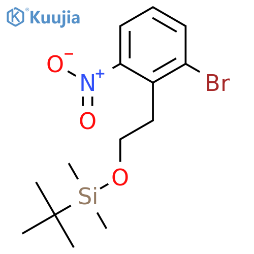 (2-Bromo-6-nitrophenethoxy)(tert-butyl)dimethylsilane structure