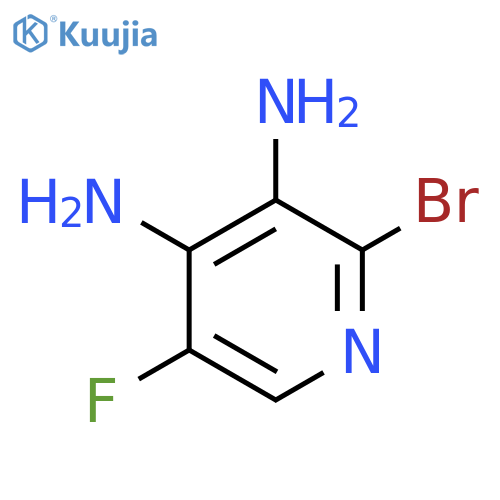 2-Bromo-5-fluoropyridine-3,4-diamine structure