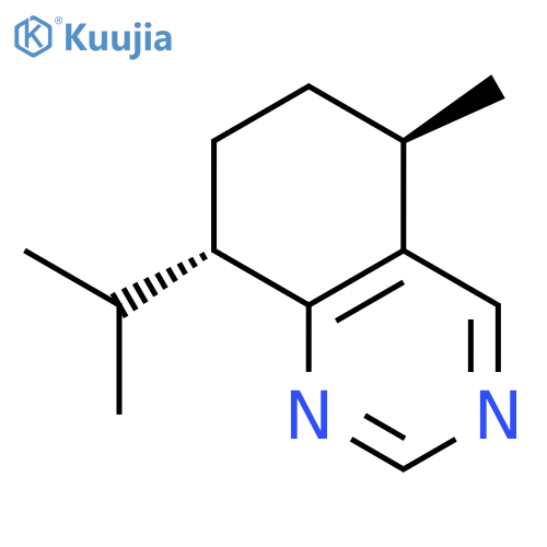 Quinazoline, 5,6,7,8-tetrahydro-5-methyl-8-(1-methylethyl)-, (5R-trans)- structure