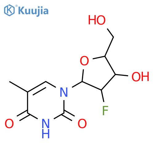 Uridine,2'-deoxy-2'-fluoro-5-methyl- structure