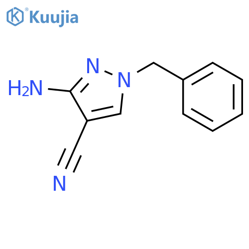3-Amino-1-benzyl-1H-pyrazole-4-carbonitrile structure