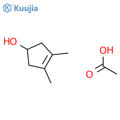 3-Cyclopenten-1-ol, 3,4-dimethyl-, acetate structure