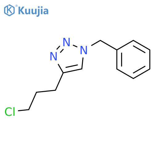 1H-1,2,3-Triazole, 4-(3-chloropropyl)-1-(phenylmethyl)- structure