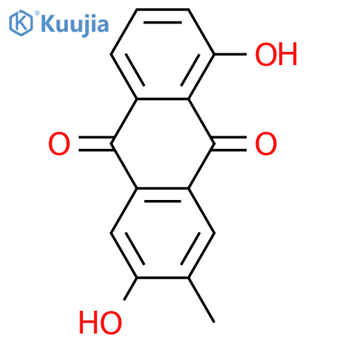 2,5-Dihydroxy-3-methylanthraquinone structure