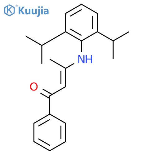2-Buten-1-one, 3-[[2,6-bis(1-methylethyl)phenyl]amino]-1-phenyl-, (2Z)- structure