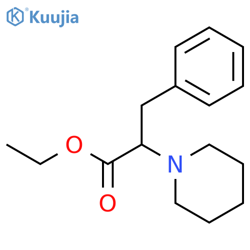 Ethyl 3-Phenyl-2-(piperidin-1-yl)propanoate structure