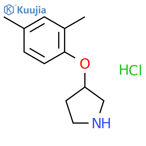 3-(2,4-Dimethylphenoxy)pyrrolidine hydrochloride structure