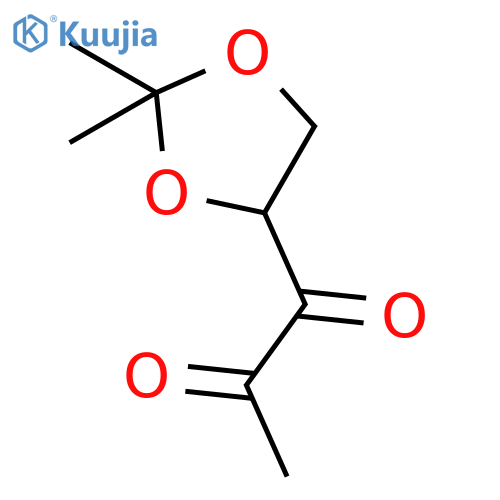1,2-Propanedione, 1-[(4R)-2,2-dimethyl-1,3-dioxolan-4-yl]- structure