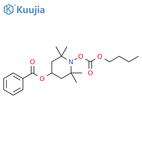 4-Piperidinol, 1-[(butoxycarbonyl)oxy]-2,2,6,6-tetramethyl-, benzoate (ester) (9CI) structure