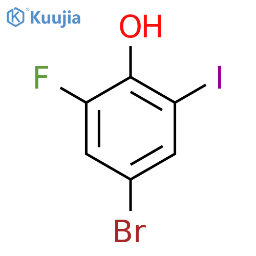 4-Bromo-2-fluoro-6-iodophenol structure