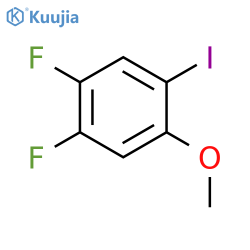 1,2-Difluoro-4-iodo-5-methoxybenzene structure
