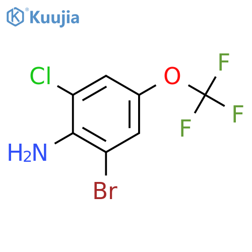2-Bromo-6-chloro-4-(trifluoromethoxy)aniline structure
