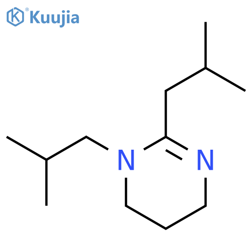 1,2-bis(2-methylpropyl)-1,4,5,6-tetrahydropyrimidine structure