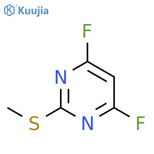 4,6-Difluoro-2-(methylthio)pyrimidine structure